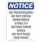 Signmission OSHA Notice Sign, 10" H, 7" W, Rigid Plastic, No Trespassing Do Not Enter Honeybees Sign, Portrait OS-NS-P-710-V-14915 - alternate 1
